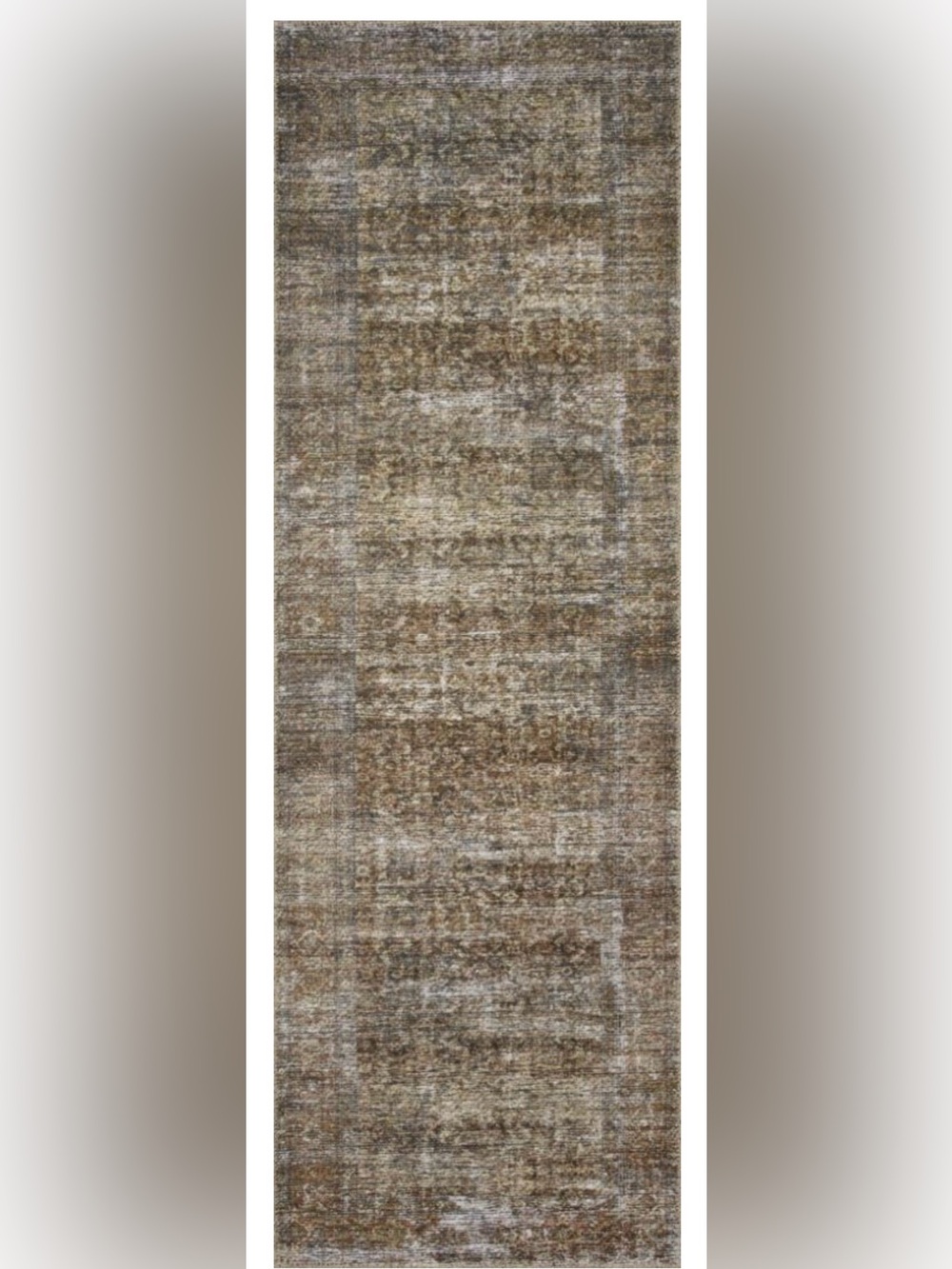 Loloi Amber Lewis Billie Tobacco/Rust 2'-6" x 12'-0" Runner Rug, NWT